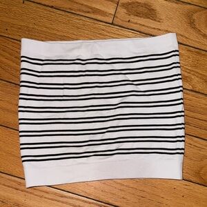 Urban Outfitters Black and White Striped Mini Tube top size M/L